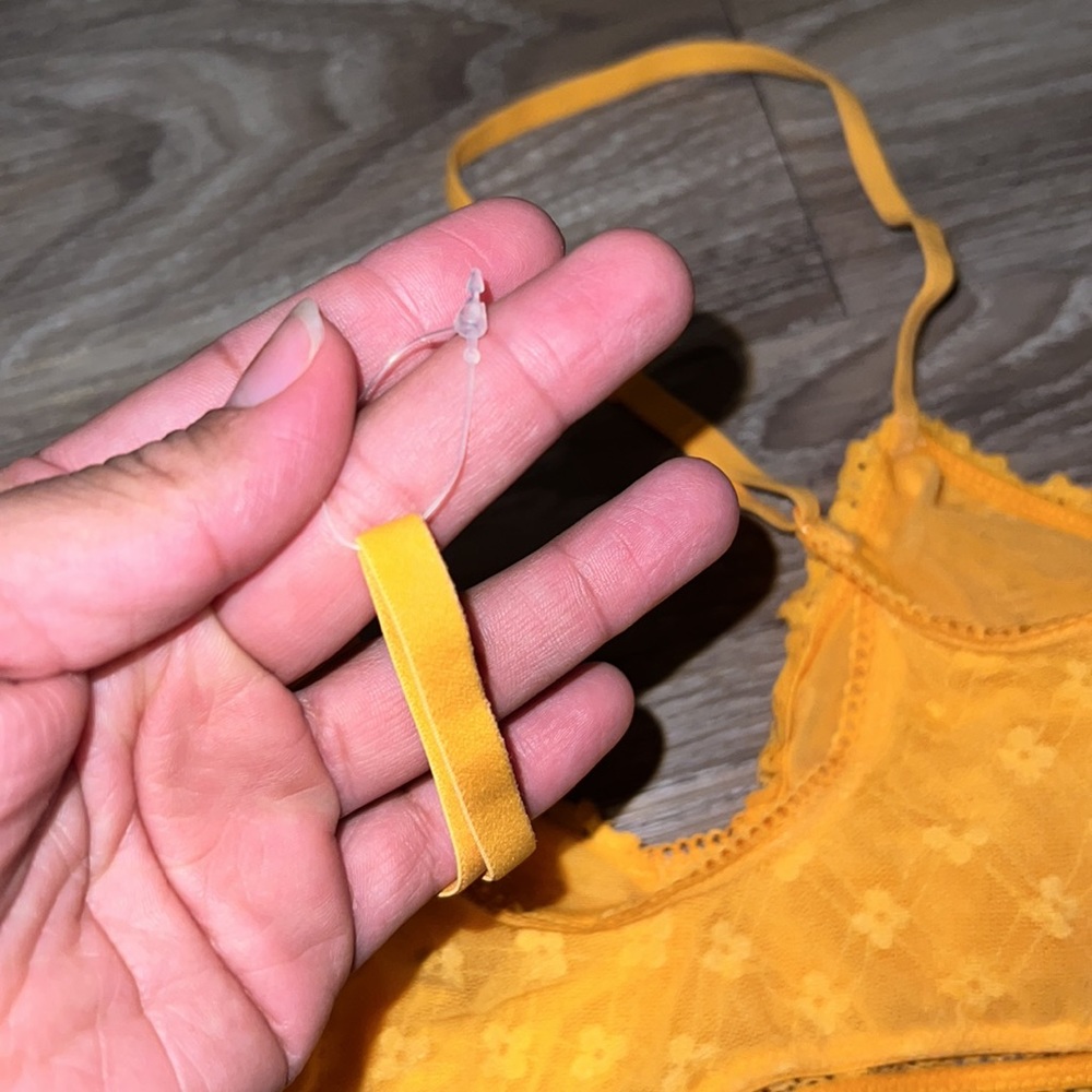 Aerie lace trim bralette in green nwot - Picture 5 of 5